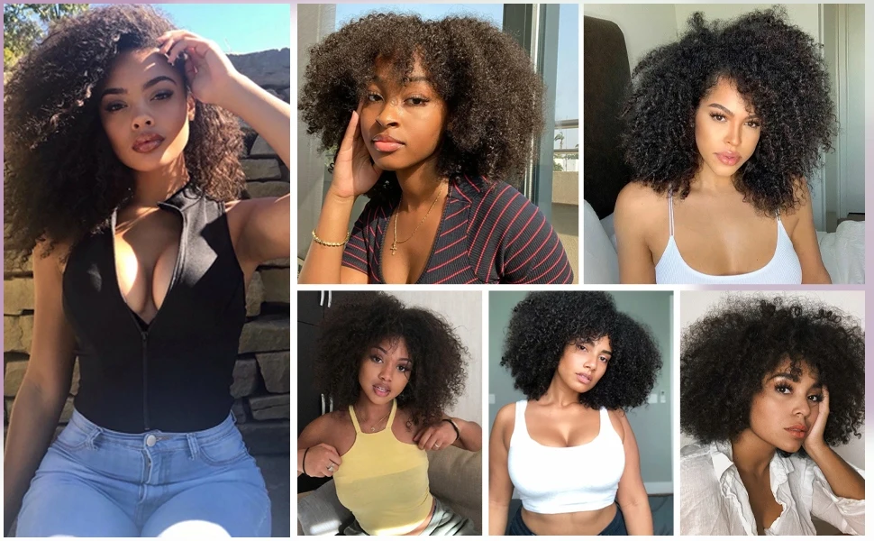 4C Afro Kinky Curly Hair Bundles 100% Raw Vietnamese Virgin Human Hair Extensions Cuticle Aligned Single Donor For Black Women