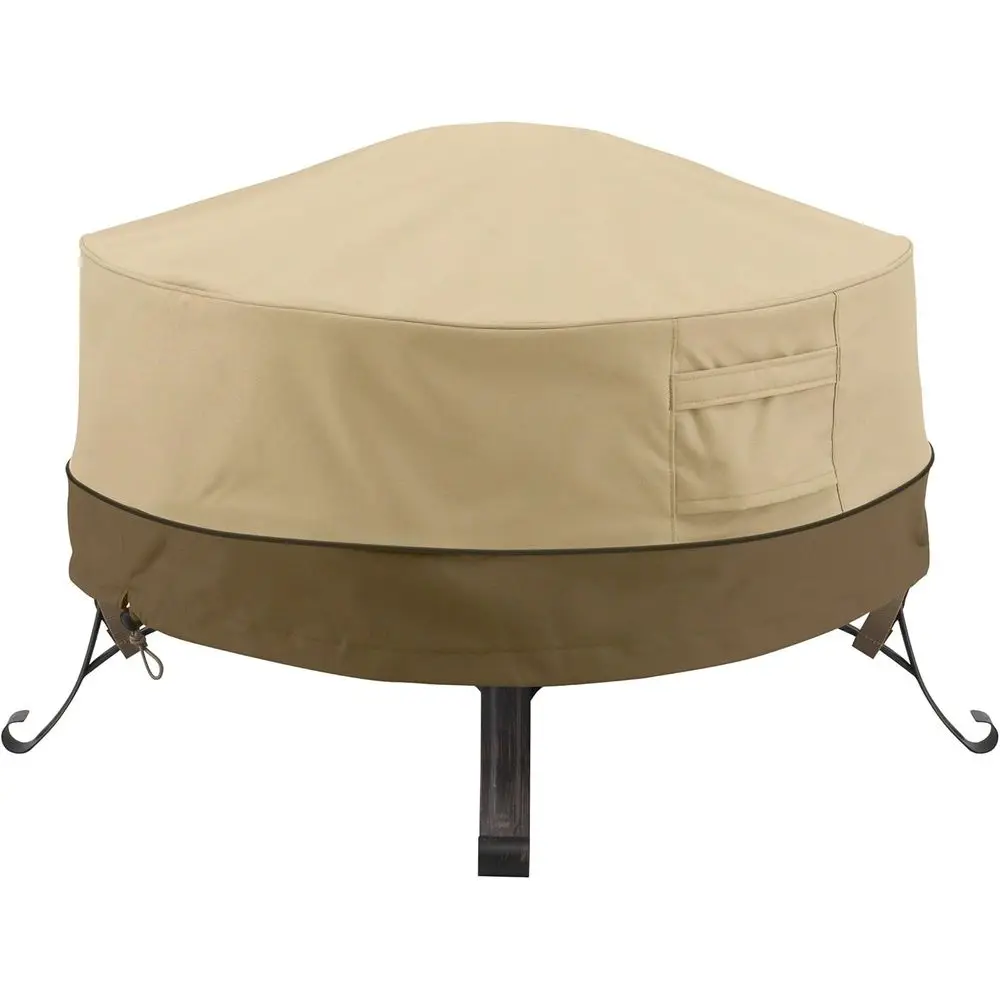 

Veranda ull Coverage ire Pit Cover Pebble/Large/Round, Patio urniture Covers