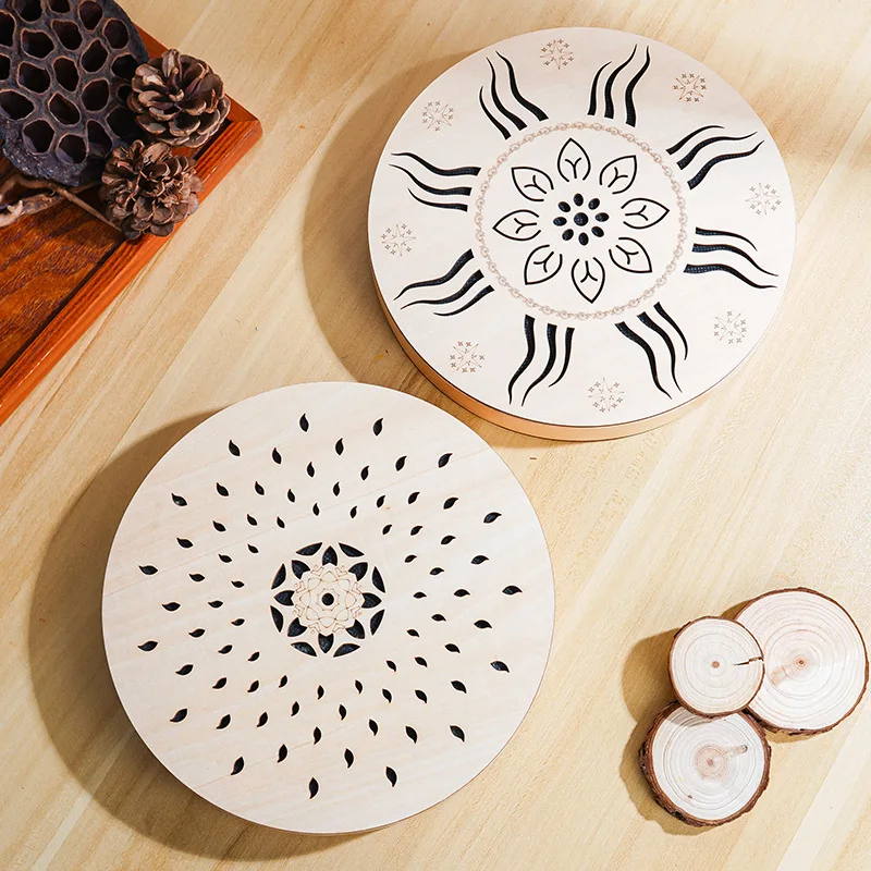 طبلة تيار خشبية شفاء الصوت الاسترخاء تيار طبل المبتدئين التأمل الطبول المهنية قرع الآلات الموسيقية