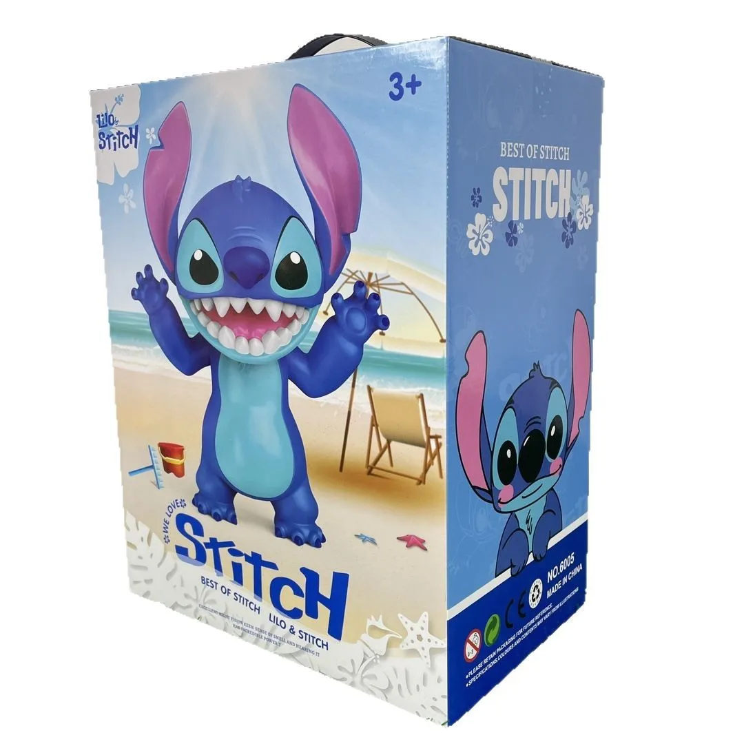 Figur Aksi Koleksi Vinil Jahitan Besar 35Cm-Seri Lilo & Stitch, Dekorasi Meja Film Disney, Hadiah untuk Penggemar & Kolektor