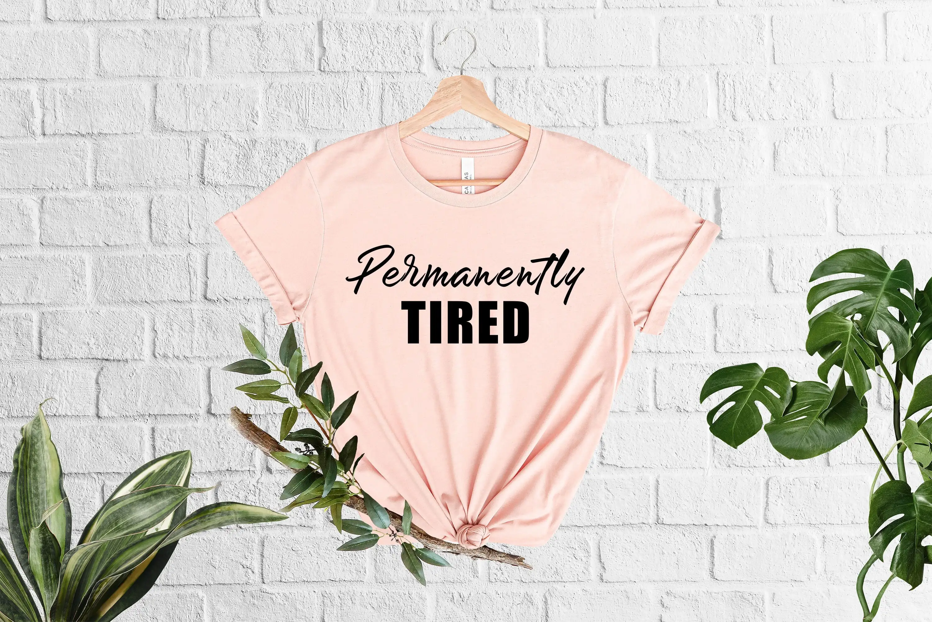 Permanently Tired T Shirt Always Mom Life Lazy Moms Club Birthday Funny Workout Mothers Day