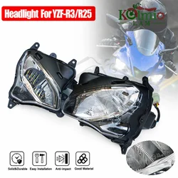 Kolmio-Lam Fit For 2019 - 2026 YAMAHA YZF-R3 YZF-R25 LED Motorcycle Headlight Headlamp Assembly YZF R3 R25 2020 2021 2022 2023