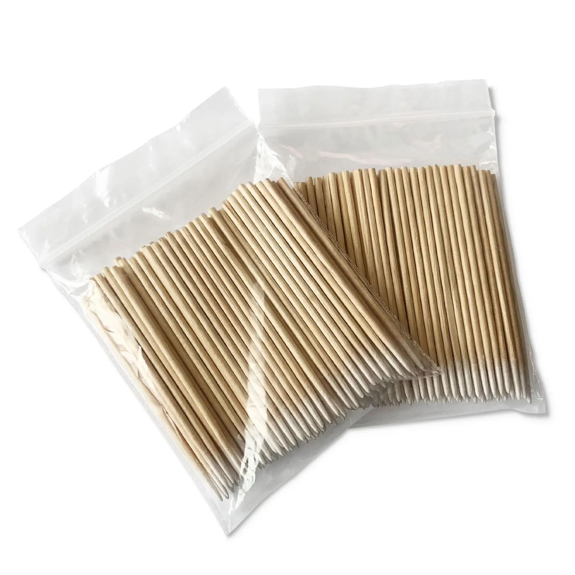 100/500 stücke Micro Holz Baumwolle Tupfer Wimpern Verlängerung Werkzeuge Tatoo Microblading Reinigung Holz Sticks Kosmetische Baumwolle Pinsel Knospen – Detail 5