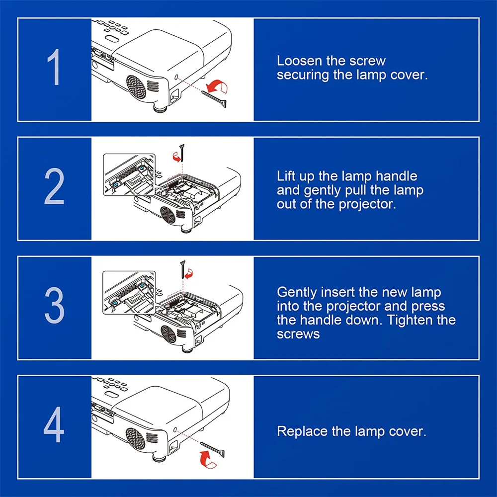 مصباح جهاز عرض بجودة أصلية ، PG705HD ، PG705WU ، PG705WU ،