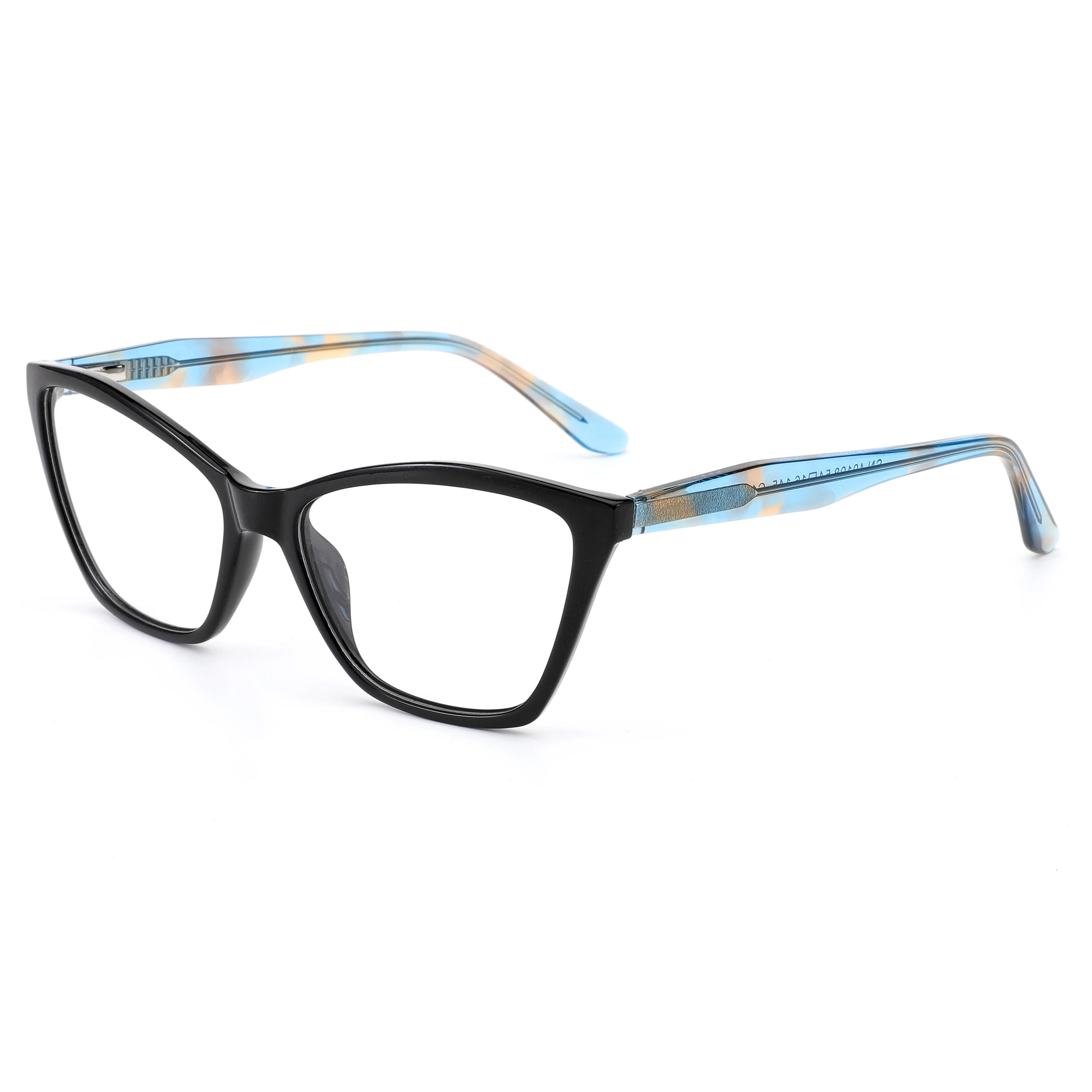 

Oversized Cat Eye Glamour glasses Crystal Floral Temples Solid Frame Light Refraction Luxury
