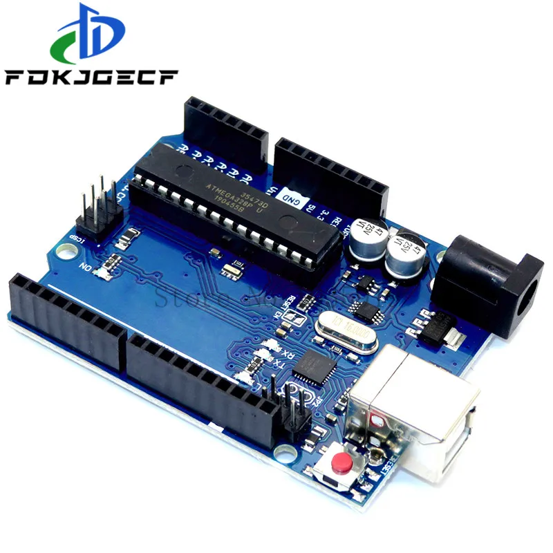 1 Set For UNO R3 ATMEGA16U2+MEGA328P Chip For Arduino UNO R3 Development board with USB CABLE