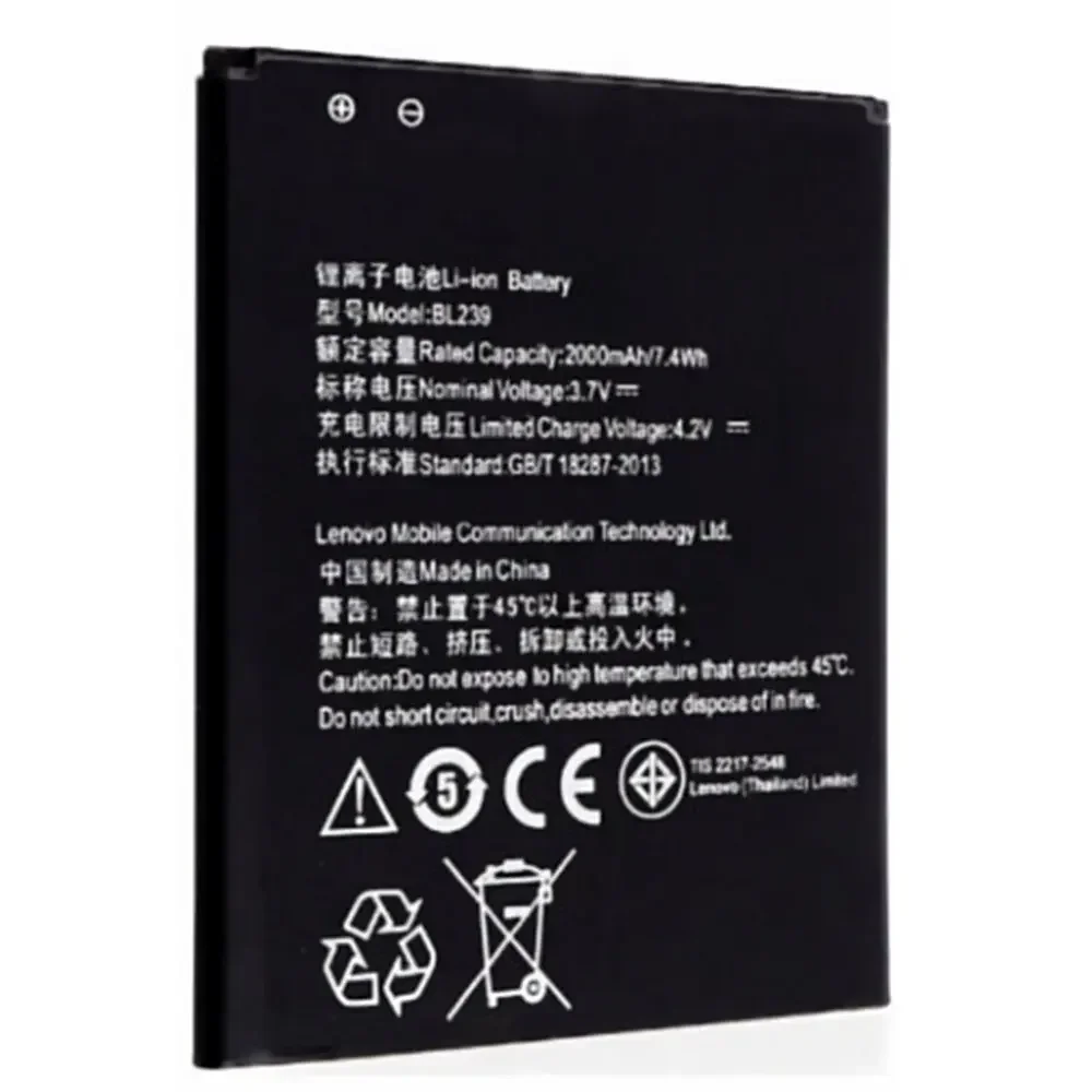 BL239  battery 2000mah  for Lenovo A399 A330E Cellphone batteries