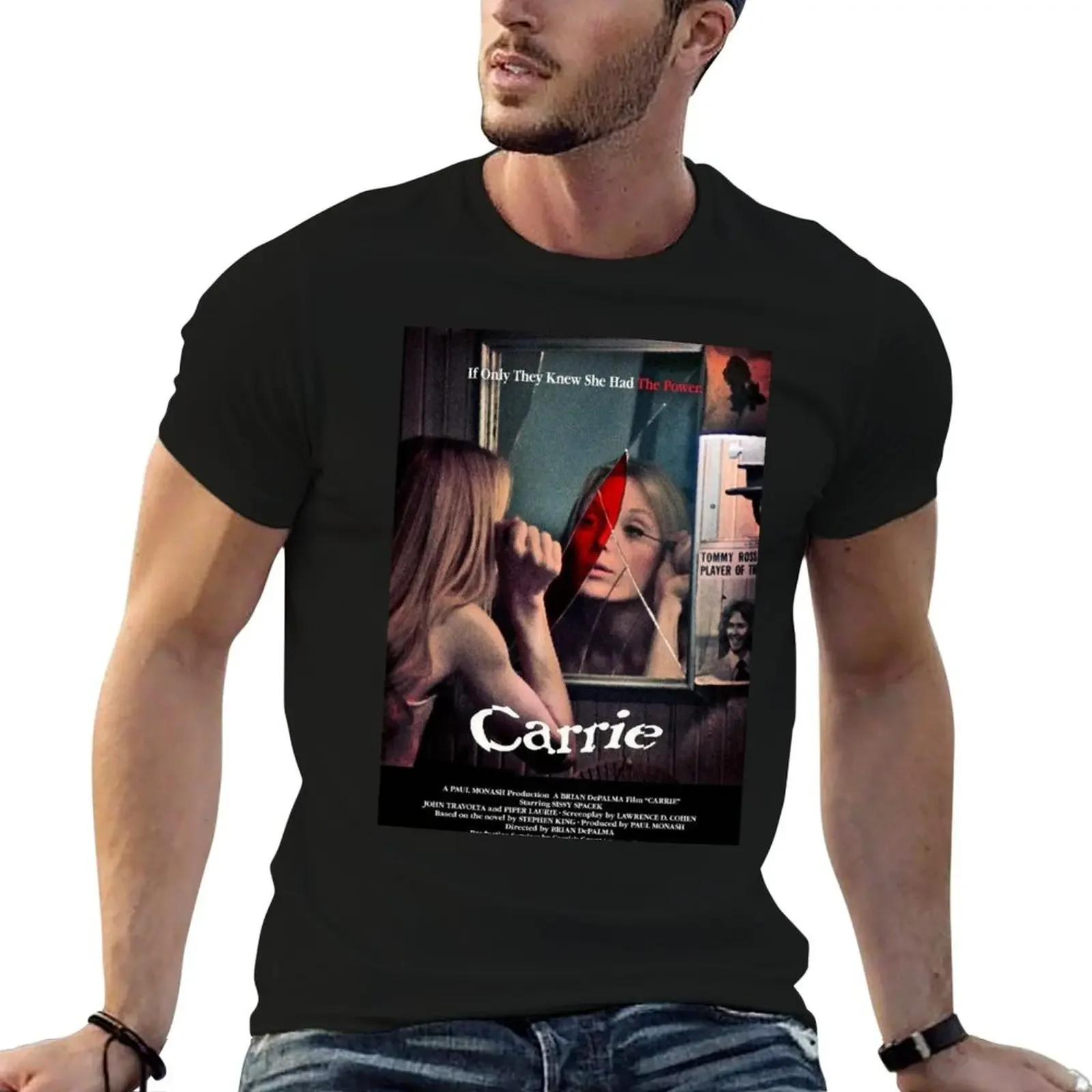 

Carrie (1976) T-Shirt basketball graphic tees funny shirt cotton blacks t shirts for men pack