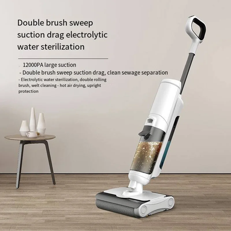 家庭用床洗濯機吸引モップ洗濯 1 つのインテリジェント自動クリーニング掃除電動モップ