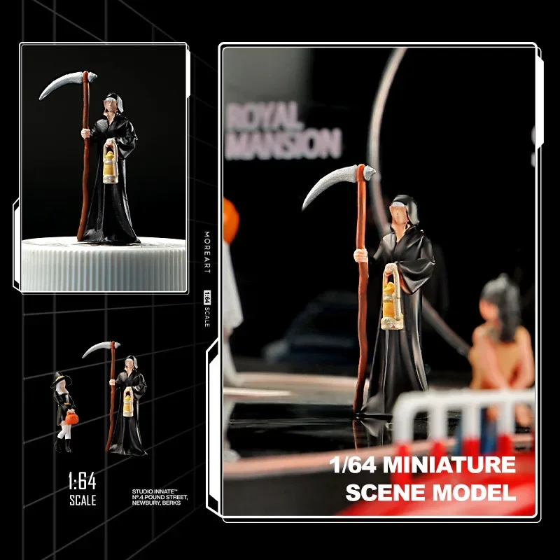 1:64 anime halloween mini boneca figura modelo em miniatura fotografia adereços modelo de cena diy mesa areia paisagismo ornamento presente