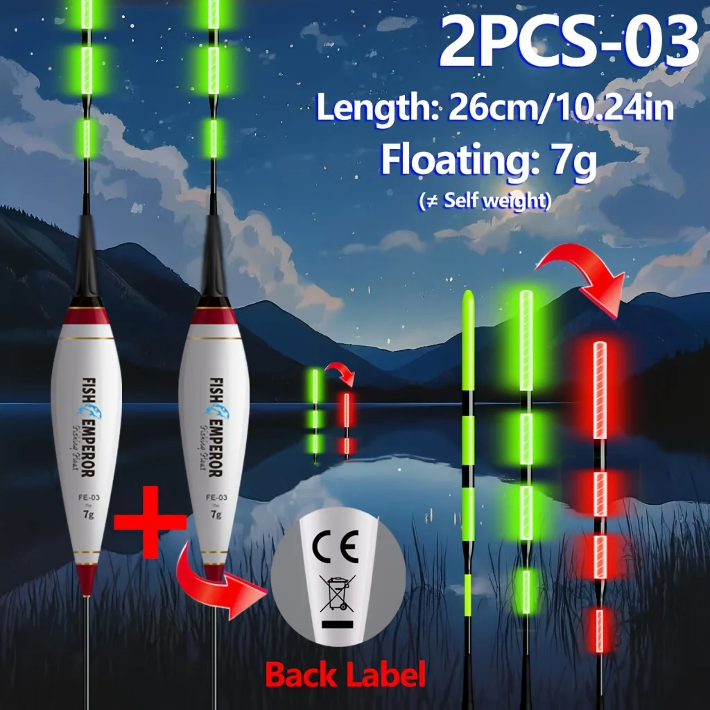 Flotador electrónico Bite Float con LED – Cambio de color para carpa - imagen 2
