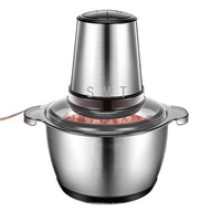 2L 3L 5L Household Stainless Steel Meat Grinder 500W High Power Blender Multifunctional Food Processor Food Chopper Electric