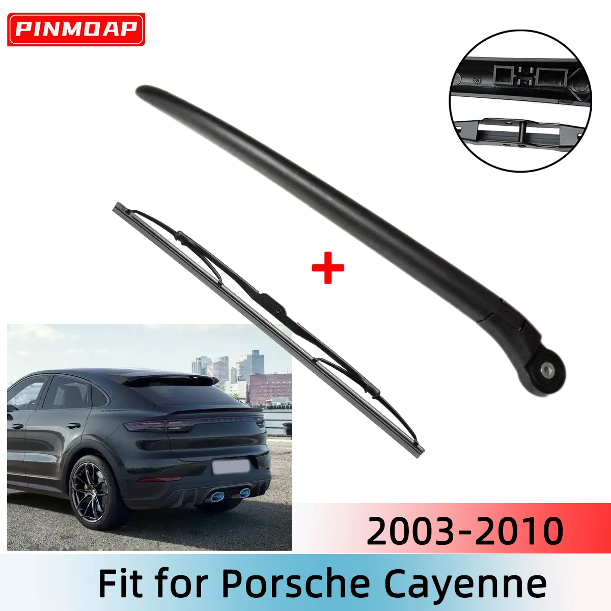 1/2PCS Rear Wiper Blade Wiper Arm Kit For Porsche Cayenne 2003-2010 Windshield Windscreen Rear Window