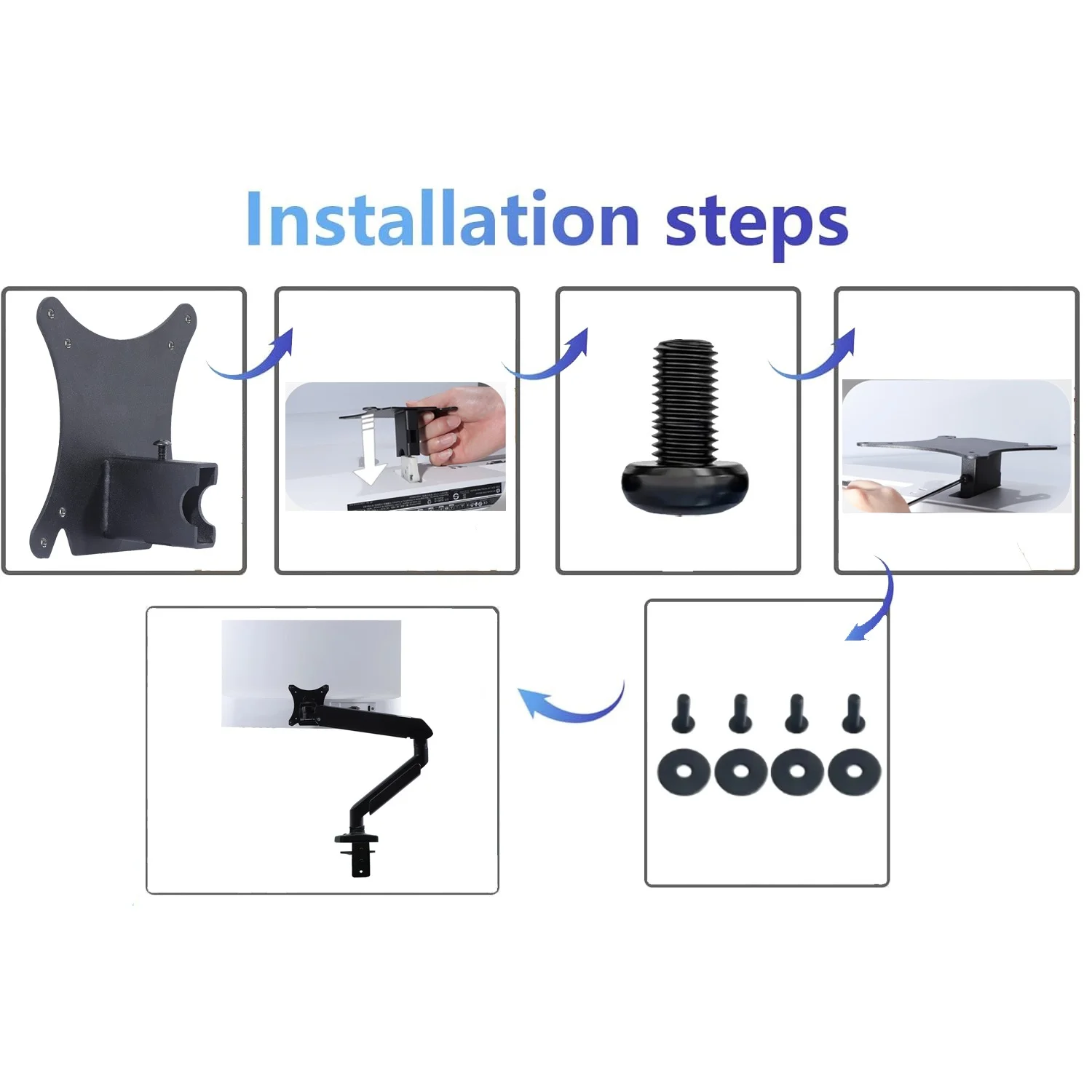 Совершенно новый адаптер VESA для мониторов HP M22f M24f M24fd M27f M24fw M27fd M27fq 524sa 524sw 527sf 527sw 532sf