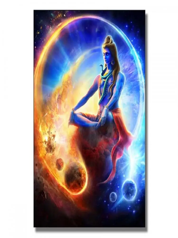 Seigneur Shiva toile Art impression divinité hindoue décor mural bouddha indien affiche religieuse décoration de la maison image spirituelle