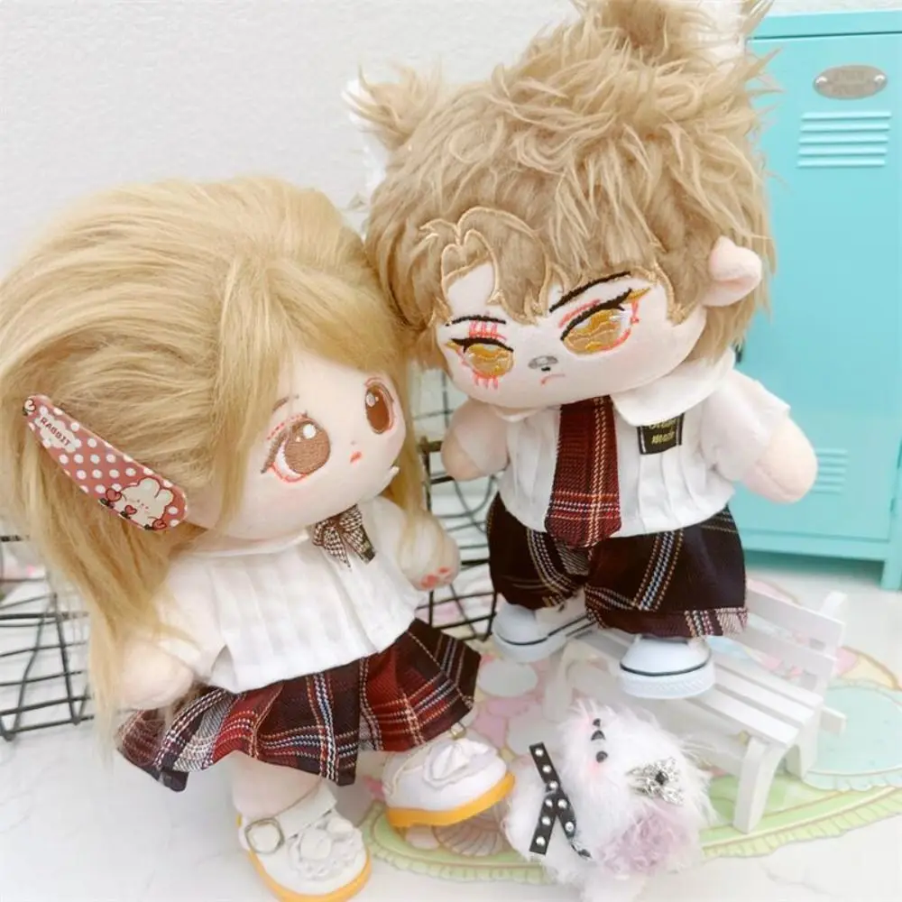 Adorabile Uniforme JK in Cotone, Abiti Morbidi per Idol, Vestiti Kawaii Imbottiti 10CM/20CM per Giocare a Casa