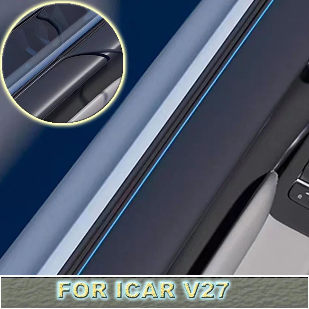 Car Window Sound Insulation Sealing Strip Dustproof Windproof Rubber Trim For Chery iCAR V27 2026-2027