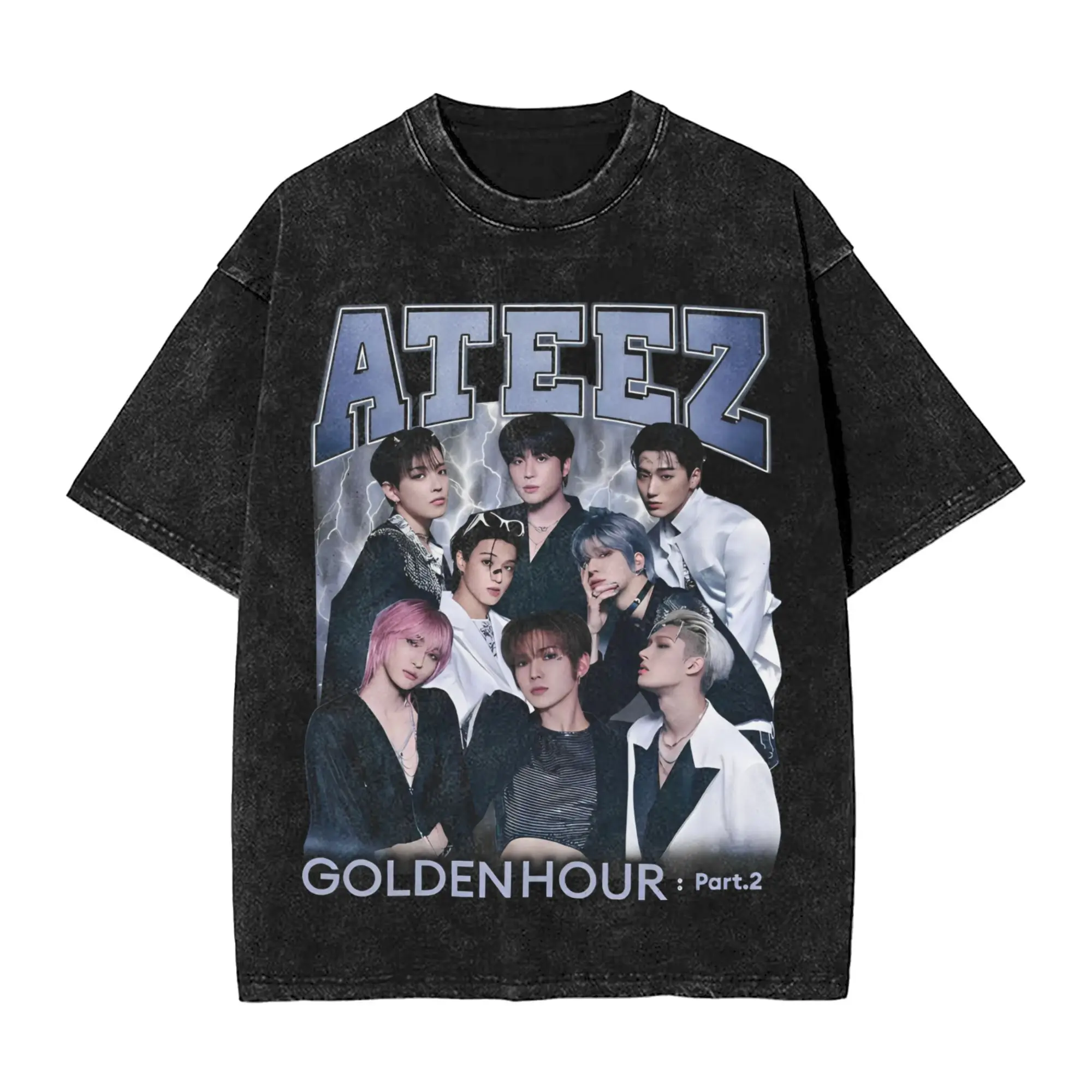 

Kpop Ateez Band футболка мужская 100% хлопок винтажные футболки футболки с круглым вырезом топы с короткими рукавами классические