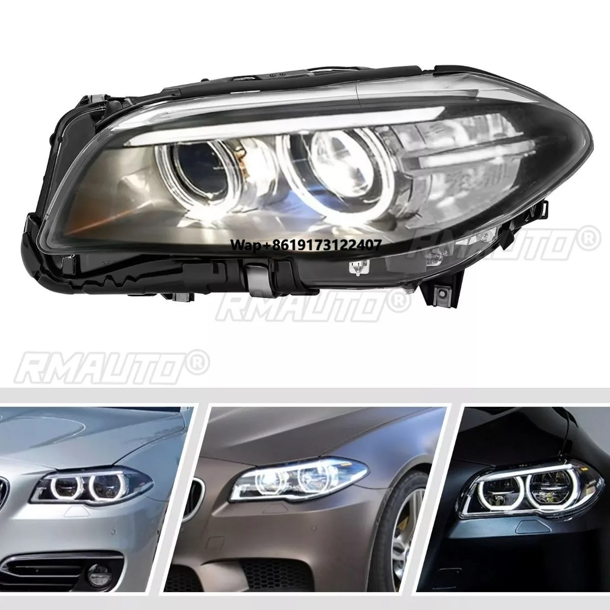 

For 5 Series F10 F18 2014-2017 LED Fog Lamp Daytime Running Light Waterproof Fog Lamp Car Headlight Assembly Modification