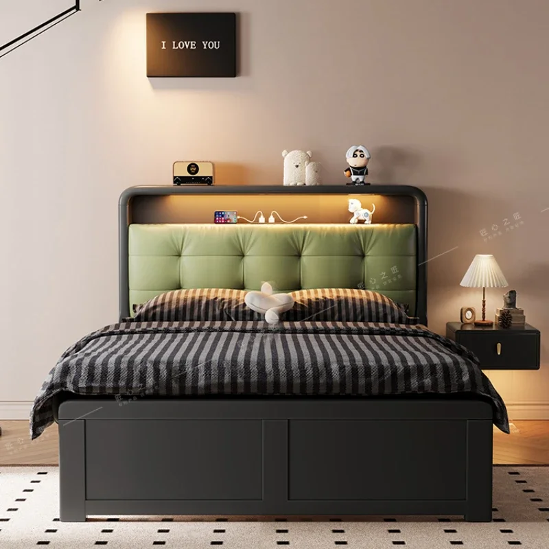 Loft Luxury Modern Double Bed Storage Adults Design Space Saving Double Bed Frame Queen Somieres Y Marcos De Cama Furniture