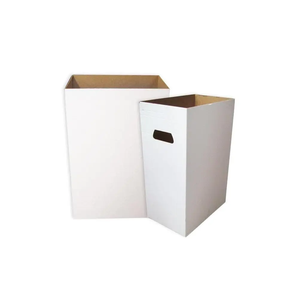 

22.3 Gallons Cardboard Trash Bin, Reusable, And Disposable Trash Cans, Sturdy Cardboard Medium Size (Blank, 6-Pack)