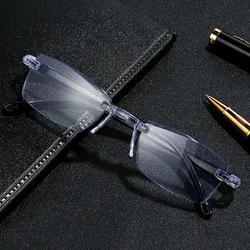 8PCS Unisex Square Reading Glasses +1.0~+4.0 Computer Glasses Replaceable Lens for Men and Women Eyewear