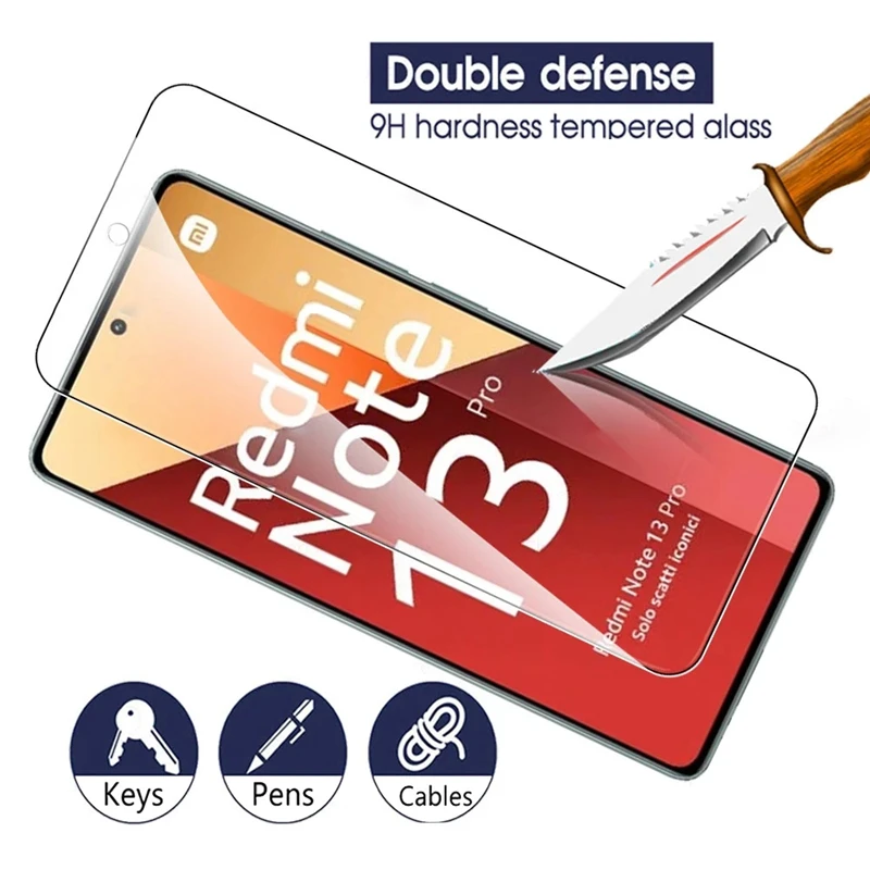 3 szt. Szkło hartowane do Xiaomi Redmi Note 13 Pro 5G Screen Protector Redmi Note12ProPlus Note 13 5G Note13Pro szkło ochronne