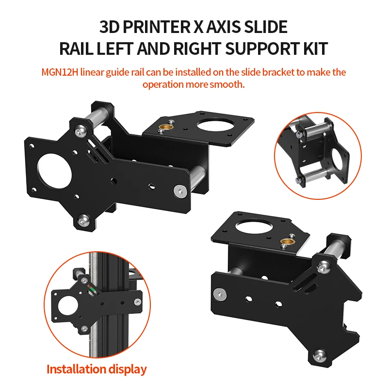 Kit de mise à niveau de rail linéaire pour Creality Ender 3, Ender 3 Pro, Ender 3 V2, accessoires d'imprimante 3D, extrudeuse pour touristes, axe Z