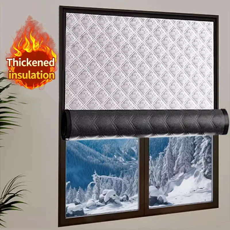 Windproof and warm curtains, winter windproof,bedroom,insulation film,cold proof sealed window film，screen window，Light blocking