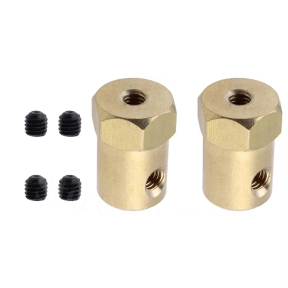 4pcs Wheel Tire DC Motor Coupling Coupler Batch Flexible 3/4/5/6/7/8 mm 12 mm Hex 18 mm Length For Remote Control Car Robot DIY