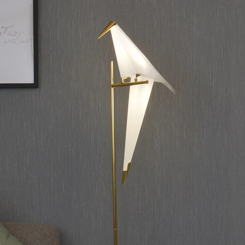 Creative Bird Series Indoor Decoration Living Room Hotel Art Frame Modern Led Birds Floor Lamp