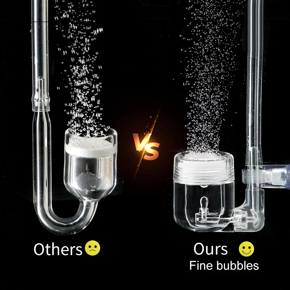 4 w 1 Akwarium CO2 Dyfuzor Atomizer dwutlenku węgla Dyfuzor z przyssawką do akwarium Sadzone akcesoria do akwarium 버블카운터
