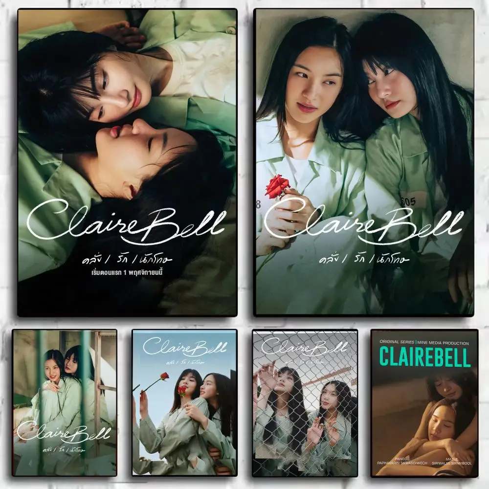 Hot TV C-clairebell Poster Trendy Wall Art Good Sticker Printed on PP Paper for Coffee Office Bar Decoration Best Gift