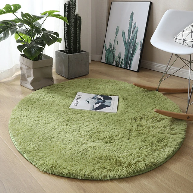 Fluffy Wool Rug Living Room Carpet 2