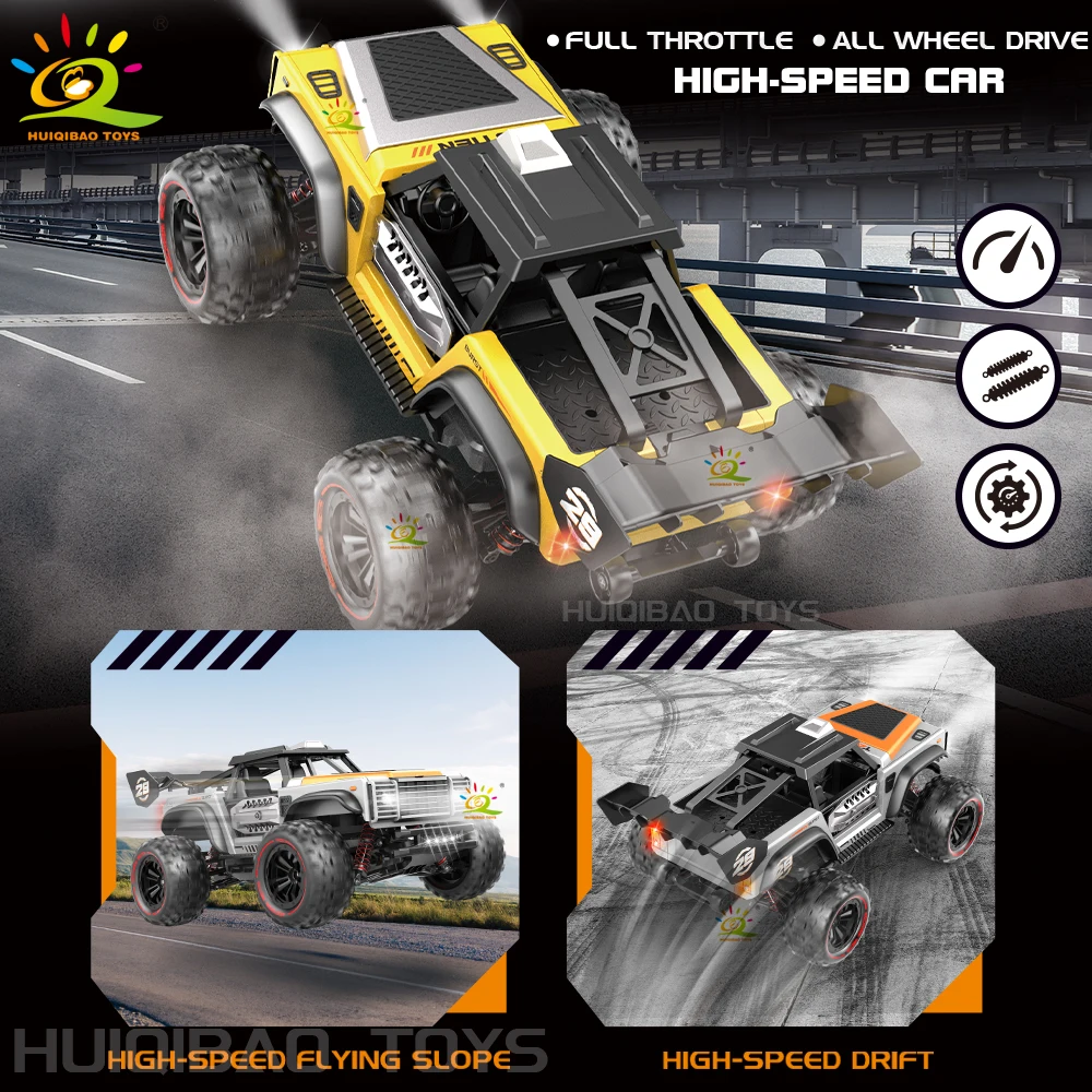 HUIQIBAO 1:14 مقياس كبير RC سيارة هواية 2.4 جرام التحكم عن بعد شاحنة بيك اب تسلق نموذج مركبة 4wd عالية السرعة على الطرق الوعرة الصبي هدية #2