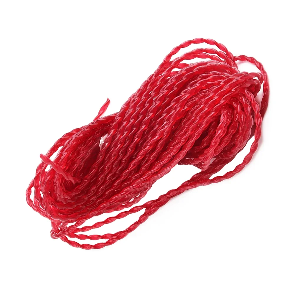 Brand New High Quality Hot Sale New Suitable Trimmer Line Grass Nylon Red Rope Spool String 15m*3mm Commercial