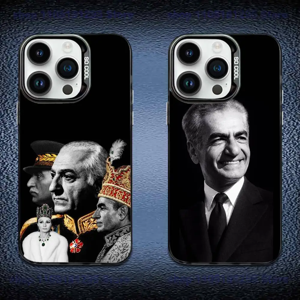 

King Mohammad Reza Shah Pahlavi I-Iran Phone Case For iPhone 17,16,Pro,Max,e,15,14,Plus,13,12Mini,11, Matte Colored Silver Cover