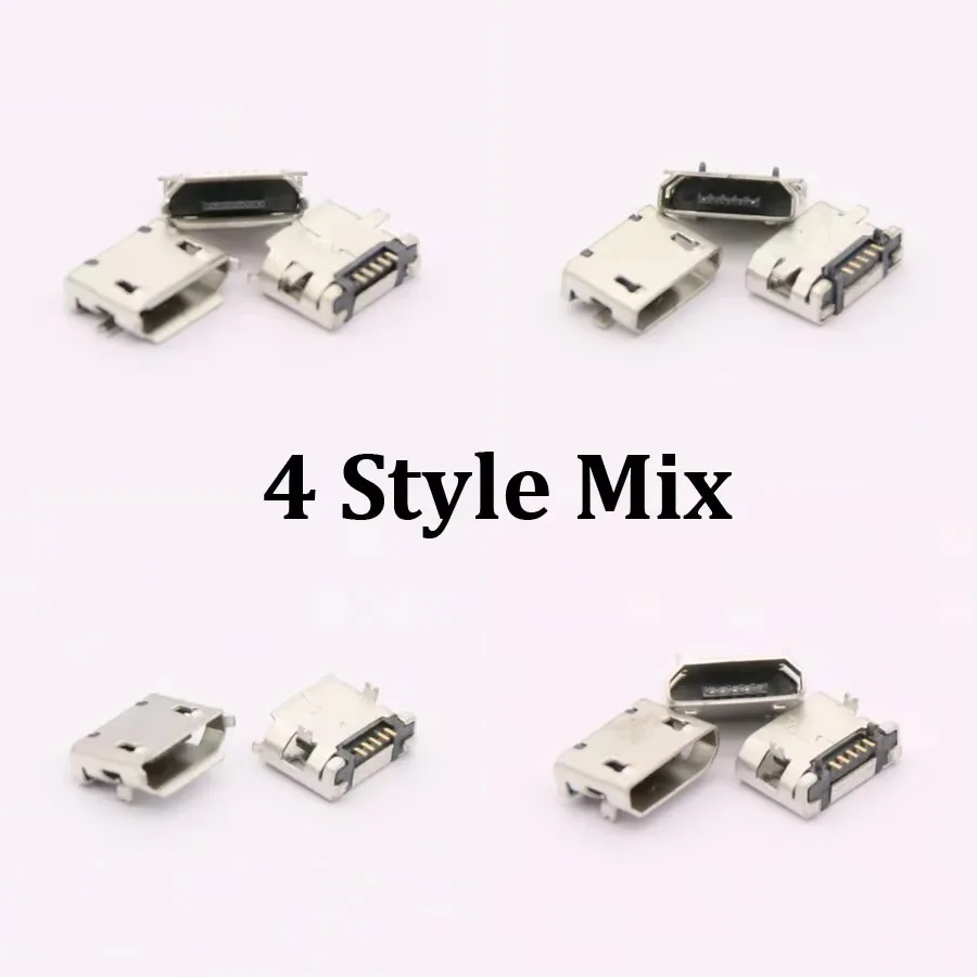 20-50pcs 5Pin Micro-B SMD Micro USB Connector Female Port Jack Tail Sockect Plug For Android phone data connector