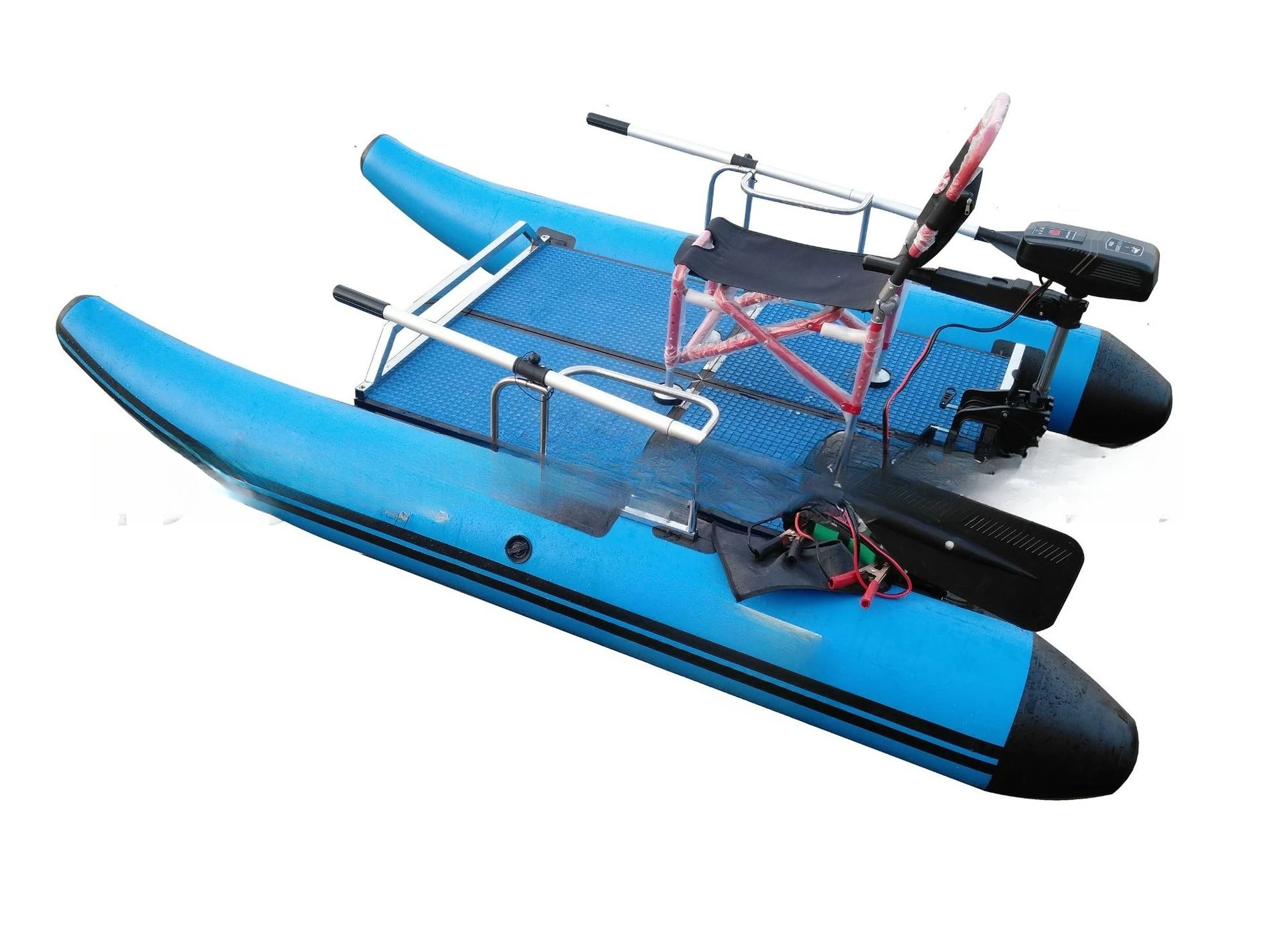 قارب كاتاماران الجديد لعام 2025/منصة صيد السمك/منصة صيد عائمة/قارب صغير/مممحاة صيد واحدة