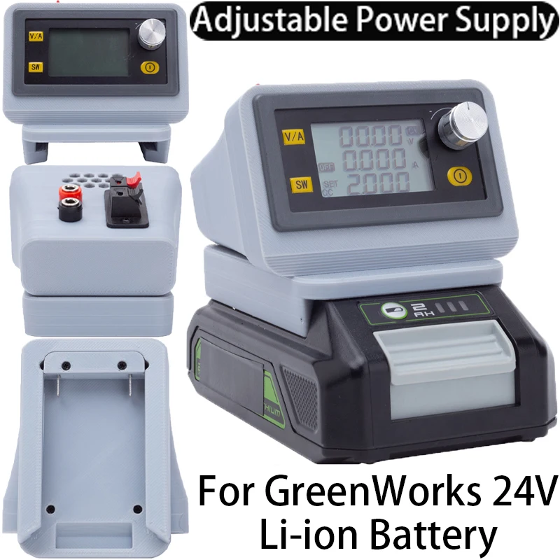 

CNC adjustable DC regulated power supply for Greenworks 24V Li-ion battery Adapter Buck-boost controllable power supply