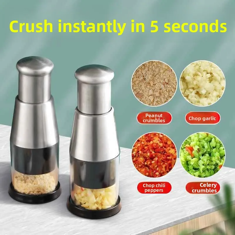 

Stainl Steel Hand Pr Garlic Smaer Kitchen Tool Home Use Cru Garlic Easy to Clean Heavy Du End of Handle for ip