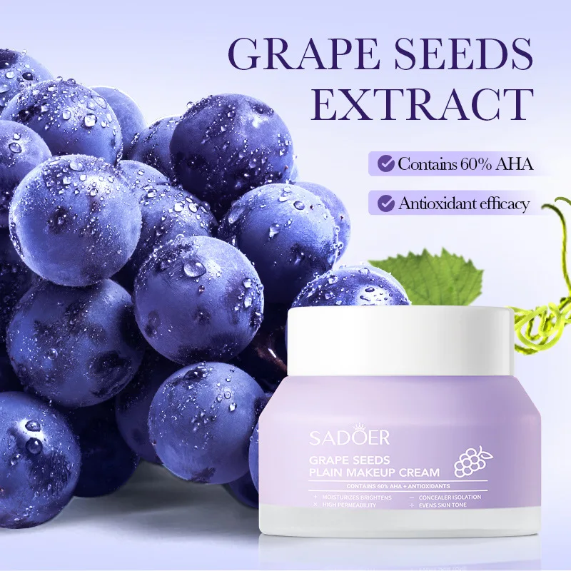 

Non-face Cream SADOER Grape Seed Concealer Translucent Non-face Cream Brightens Skin