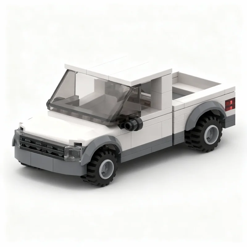 125pcs MOC City Pickup Chassis Detail Model Building Blocks Construction Toy Festival Gifts Creative Idea Education Brick