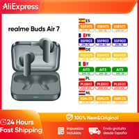 realme Buds Air 7 Bluetooth Wireless Earphone 52dB Smart Active Noise Cancellation 52H Long Life IP55 BT5.4 LHDC5.0 SBC ACC