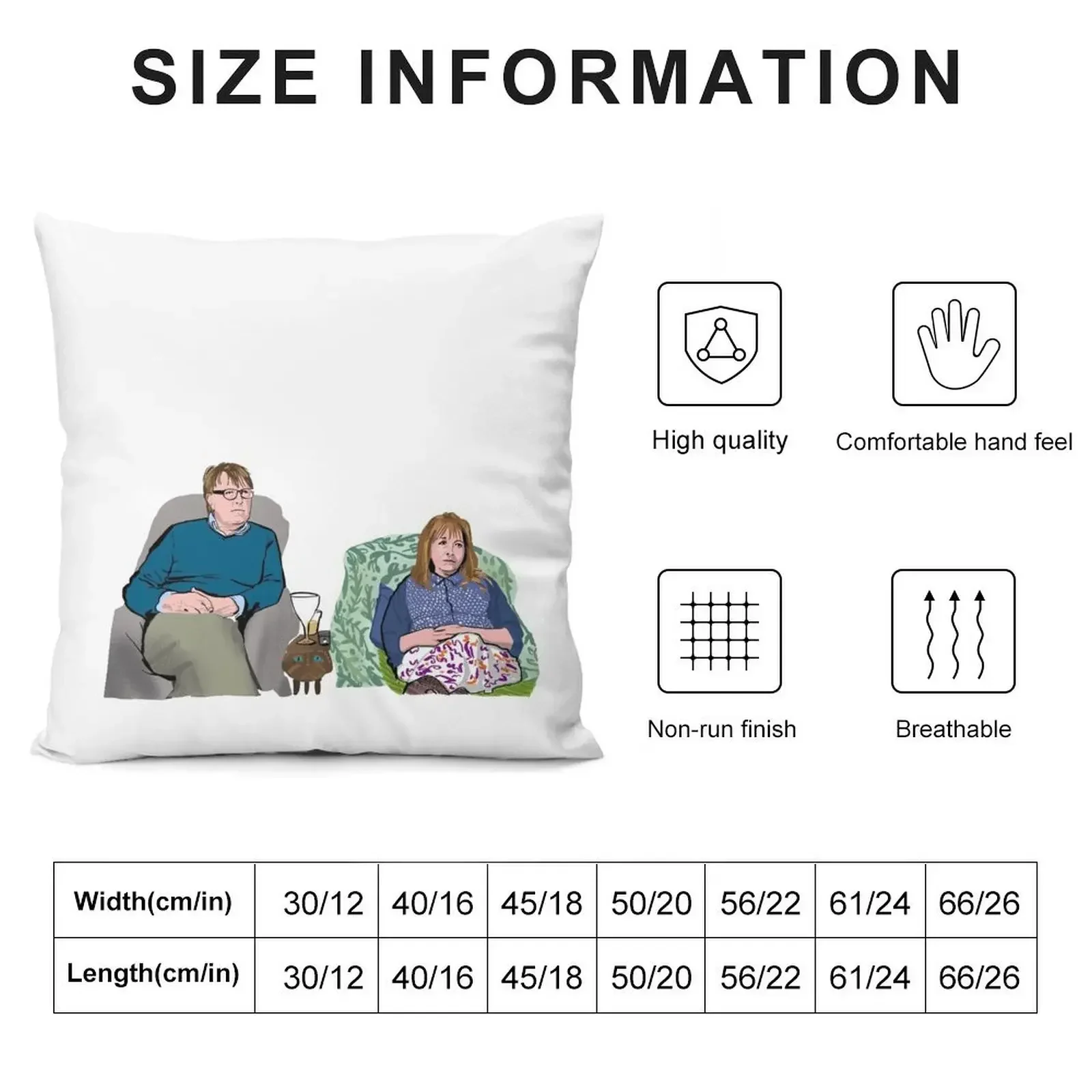 Giles and Mary Gogglebox Throw Pillow Pillowcases For Pillows covers for pillows Cushions Home Decor pillow