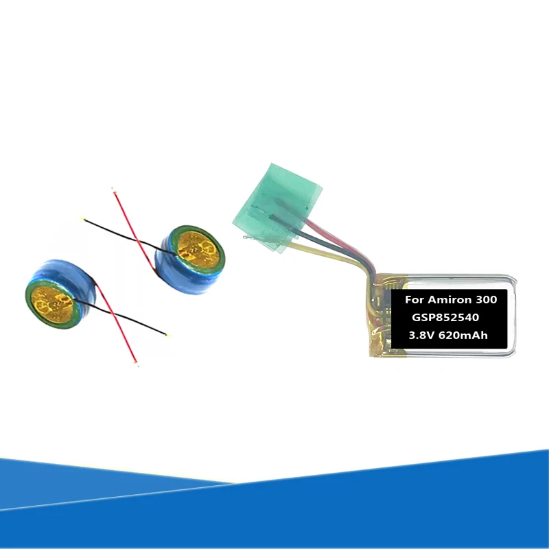 

3.8V 620mAh GSP852540 / 3.85V 0.231Wh GSP1254 Battery For Beyerdynamic Amiron 300 TWS Earbuds Gaming Airpods Handsfree