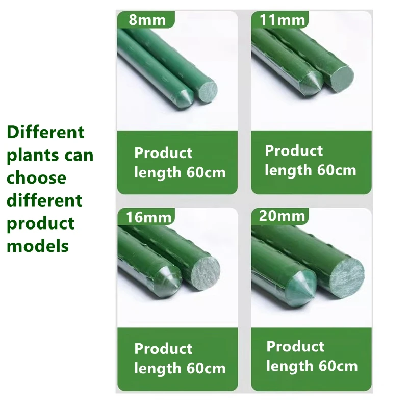 2 ~ 20 szt. 8/11/16/20mm rura stała rura ogrodowa siatka do wspinaczki stojak na roślinę doniczkową wspornik ogrodniczy do roślin