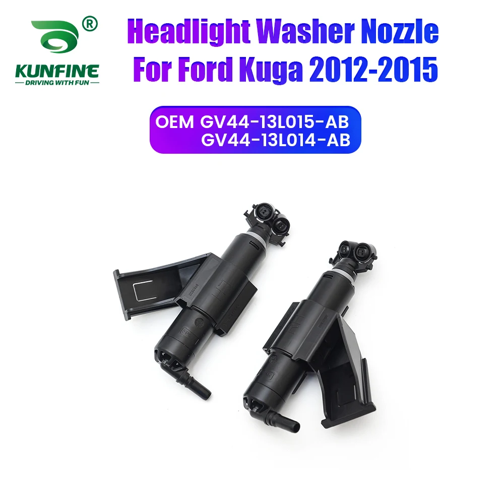 

Car Headlight Front Bumper Washer Spray Nozzle Jet Headlamp Pump Cover For Ford Kuga 2012-2015 GV44-13L015-AB GV44-13L014-AB