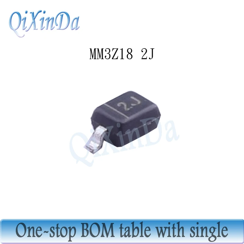 100PCS SMD Diodo Zener MM3Z6V2 MM3Z6V8 MM3Z7V5 MM3Z8V2 MM3Z9V1 MM3Z10 MM3Z11 MM3Z12 MM3Z15 MM3Z18 MM3Z20 MM3Z22 SOD-323