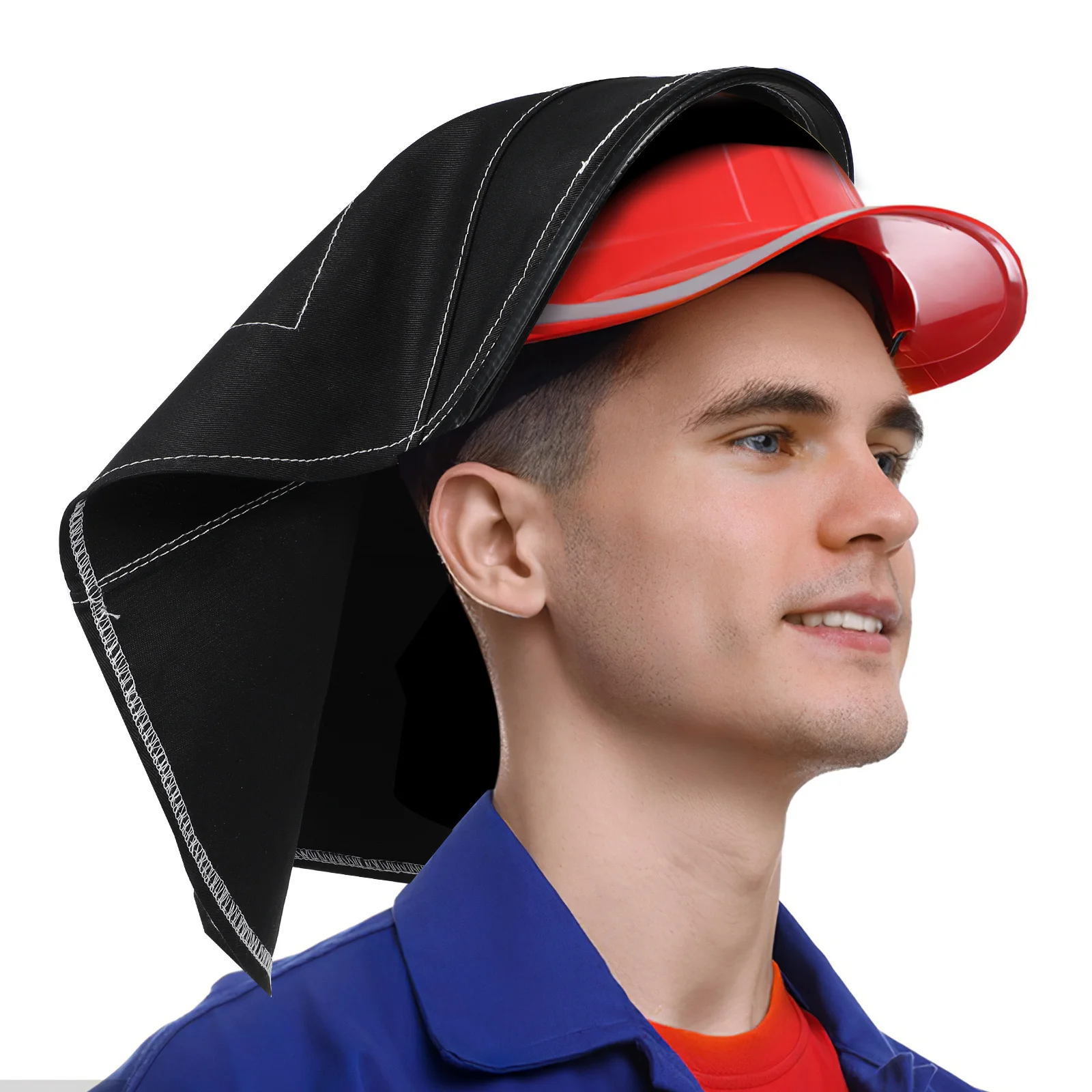 1pcs Extended Cover Lightweight Durable Welding Neck Guard Rear Sun Shade Universal Fit For Most Helmets Welding